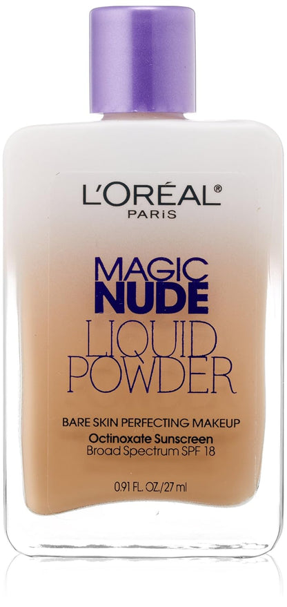 Say goodbye to heavy makeup! Discover L’Oréal Paris Magic Nude Liquid Powder for the perfect, bare-skin look with SPF 18! 🌟 #FlawlessSkin #MakeupMagic