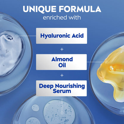 Essentially Enriched Body Lotion for Dry Skin with Hyaluronic Acid and Almond Oil, 20 Fl Oz