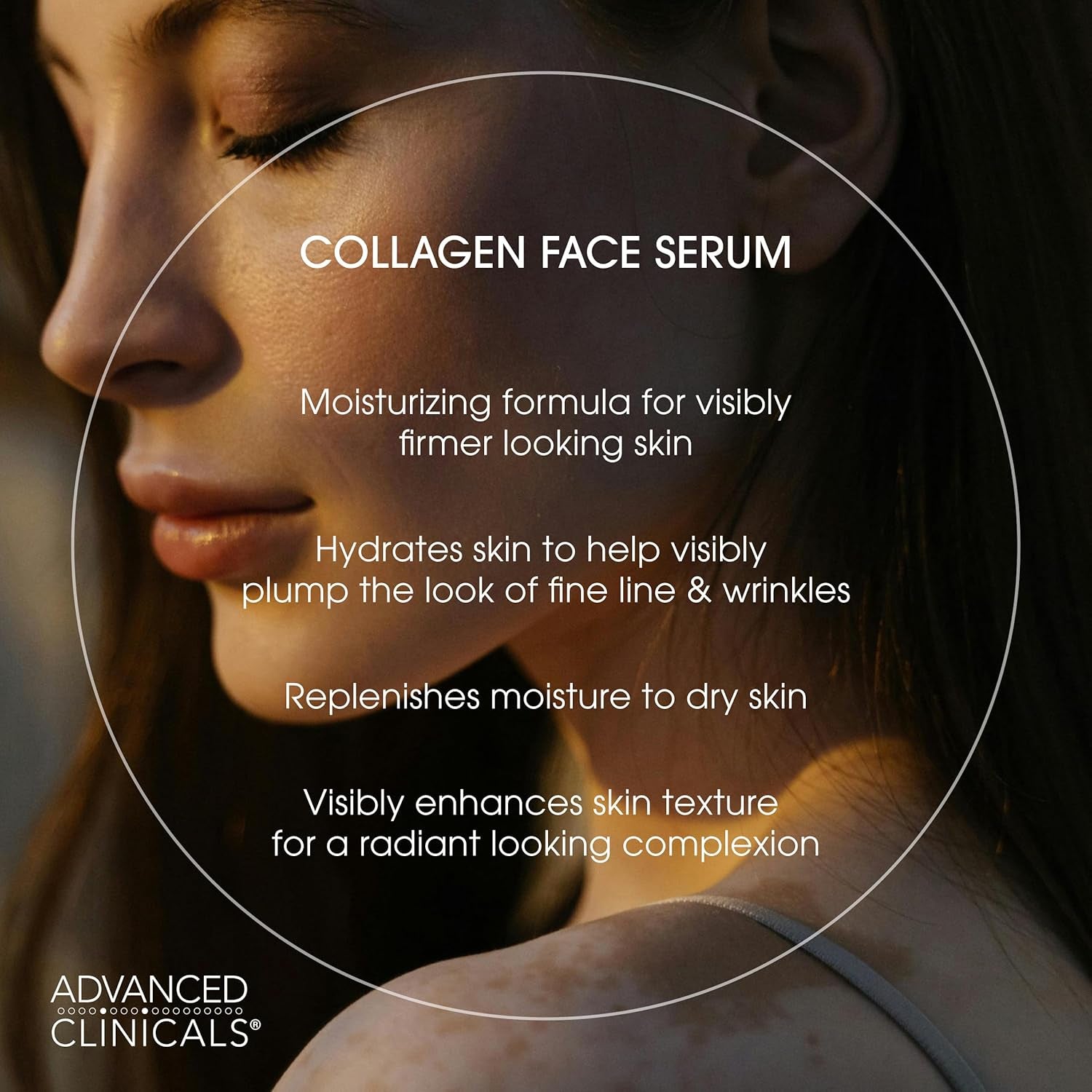 Collagen Body Cream and Face Serum Set - Unscented Formula for All Skin Types, Reduces Wrinkles and Dryness