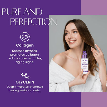 Get Your Glow On! 🌟 Collagen Face Serum - Anti-Aging, Hydrating, and Perfect for Every Skin Type! 💧✨ Clean Beauty, Cruelty-Free, and Dermatologist Approved! 🐰 #KoreanSkincare #GlowUp