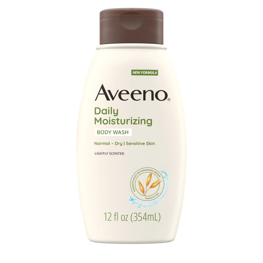Daily Moisturizing Body Wash, Prebiotic Oat, Dry Skin, 12 Fl Oz