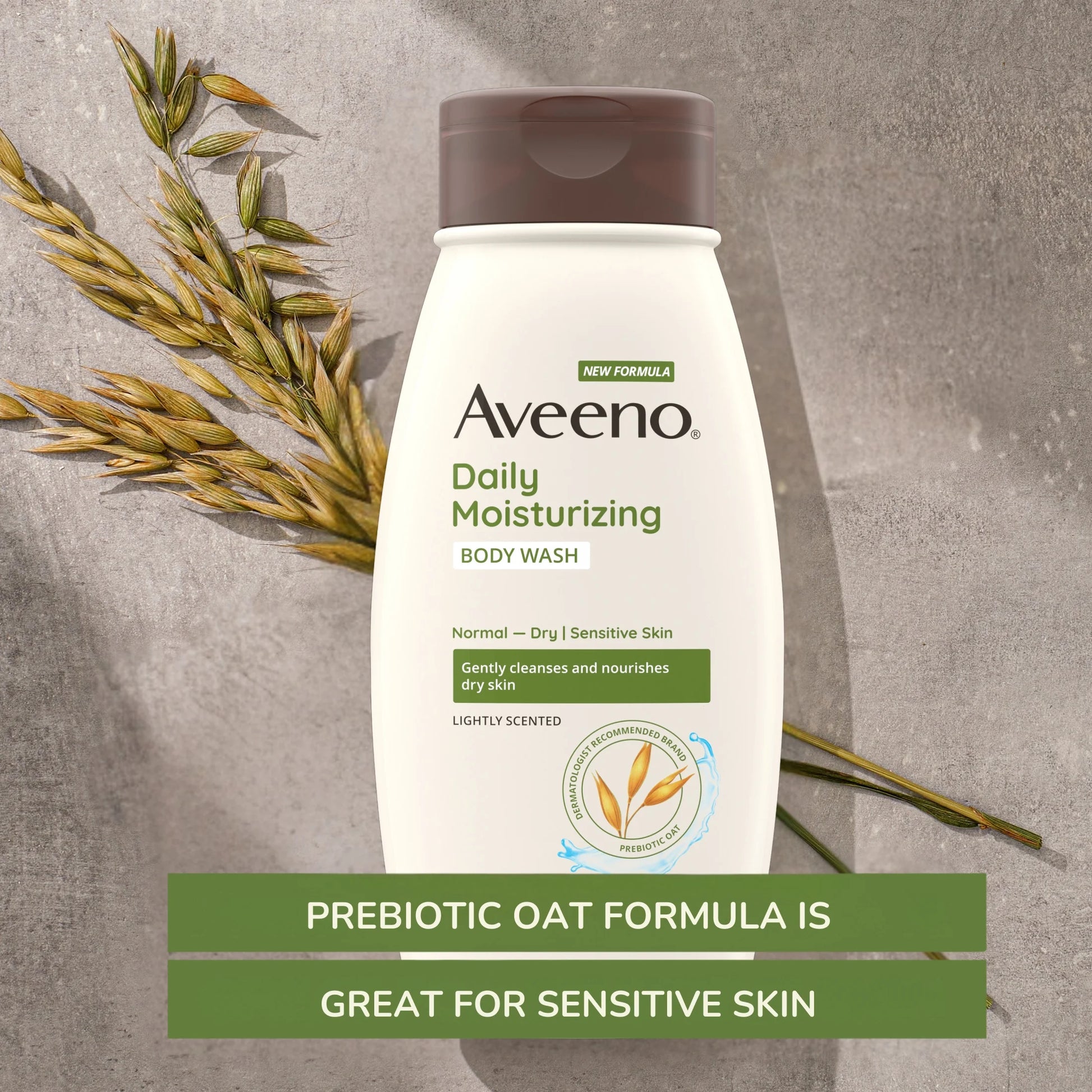 Daily Moisturizing Body Wash, Prebiotic Oat, Dry Skin, 12 Fl Oz