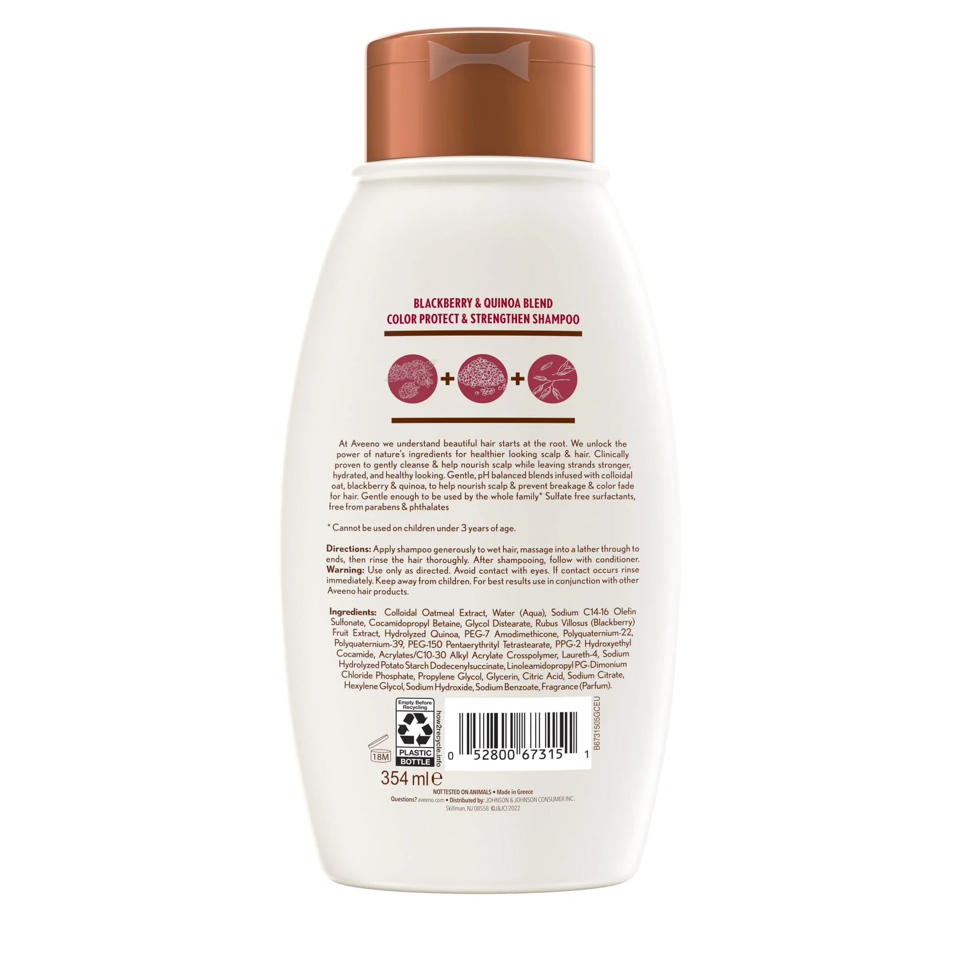 Blackberry & Quinoa Strengthening Shampoo for Color-Treated Hair, 12 Fl Oz