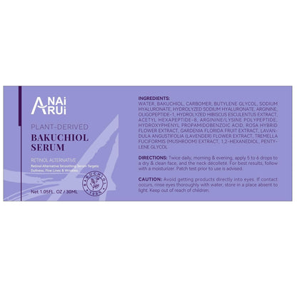 Glow Up with ANAI RUI Bakuchiol Face Serum 🌟 Your Retinol Alternative for Smoother, Youthful Skin! 💧✨ #Skincare #AntiAging #SensitiveSkin