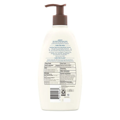 Aveeno Skin Relief Moisturizing Body Lotion 18 Oz Fragrance Free for Dry Skin