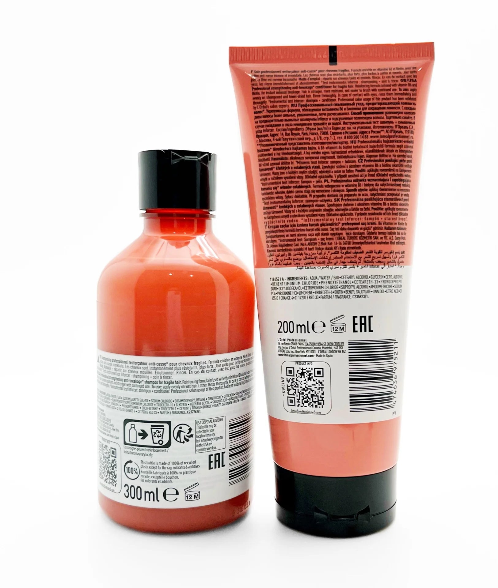 Inforcer B6+Biotin Shampoo 10.1 Oz &Conditioner 6.7 Oz