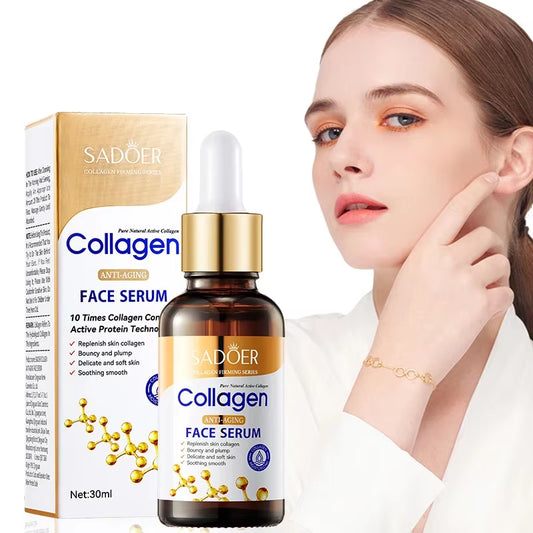 3-Piece Collagen Face Serum Set for Firming, Moisturizing, and Nourishing Skin