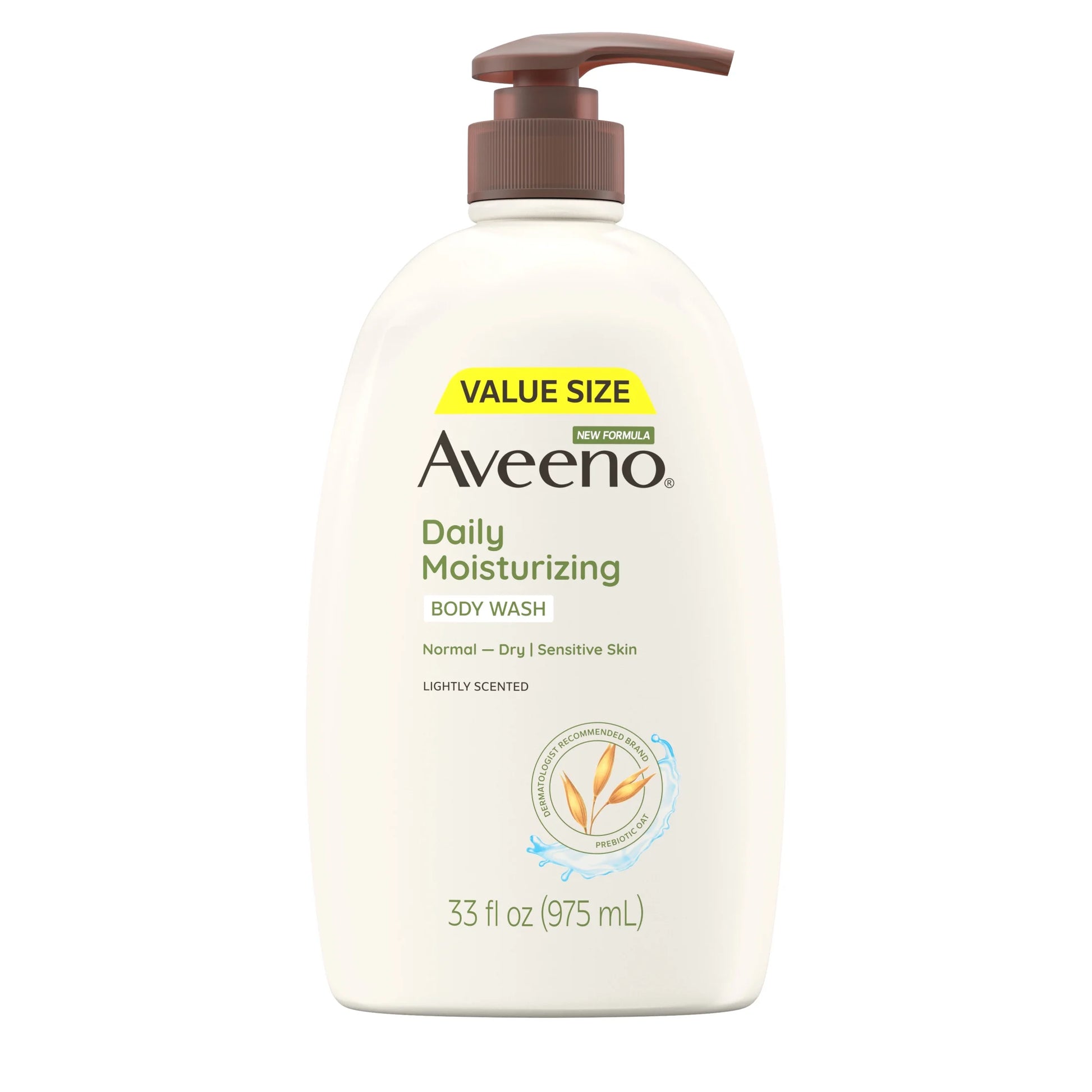 Daily Moisturizing Soap, Dry Skin Body Wash and Scrub with Prebiotic Oat, 33 Oz