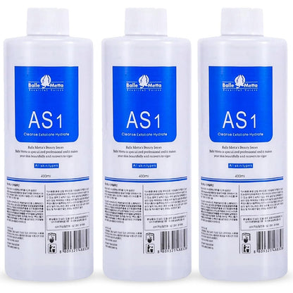 Hydrate Face Solution AO3 for Facial Machine Professional, AS1 SA2 AO3 Aqua Peeling Solution Hydrate Serums for Facial Cleansing, Face Skin Care, Hydrating, Exfoliate (400Ml/3Pcs)