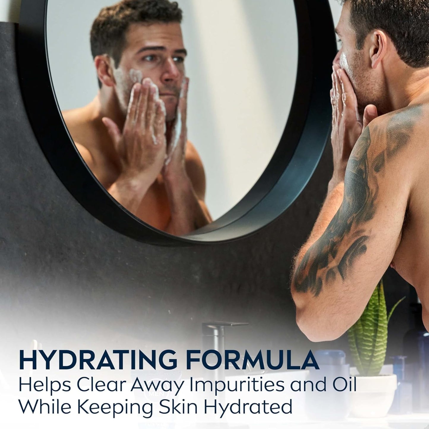NIVEA MEN Maximum Hydration Moisturizing Face Wash with Aloe Vera, 5 Fl Oz Tube