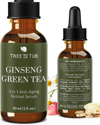 Glow Up Your Skin! 🌟 Tree to Tub's Illuminating Vitamin C Serum - Triple the Hydration & Anti-Aging Power! Perfect for Dry, Sensitive Skin! 💧✨
