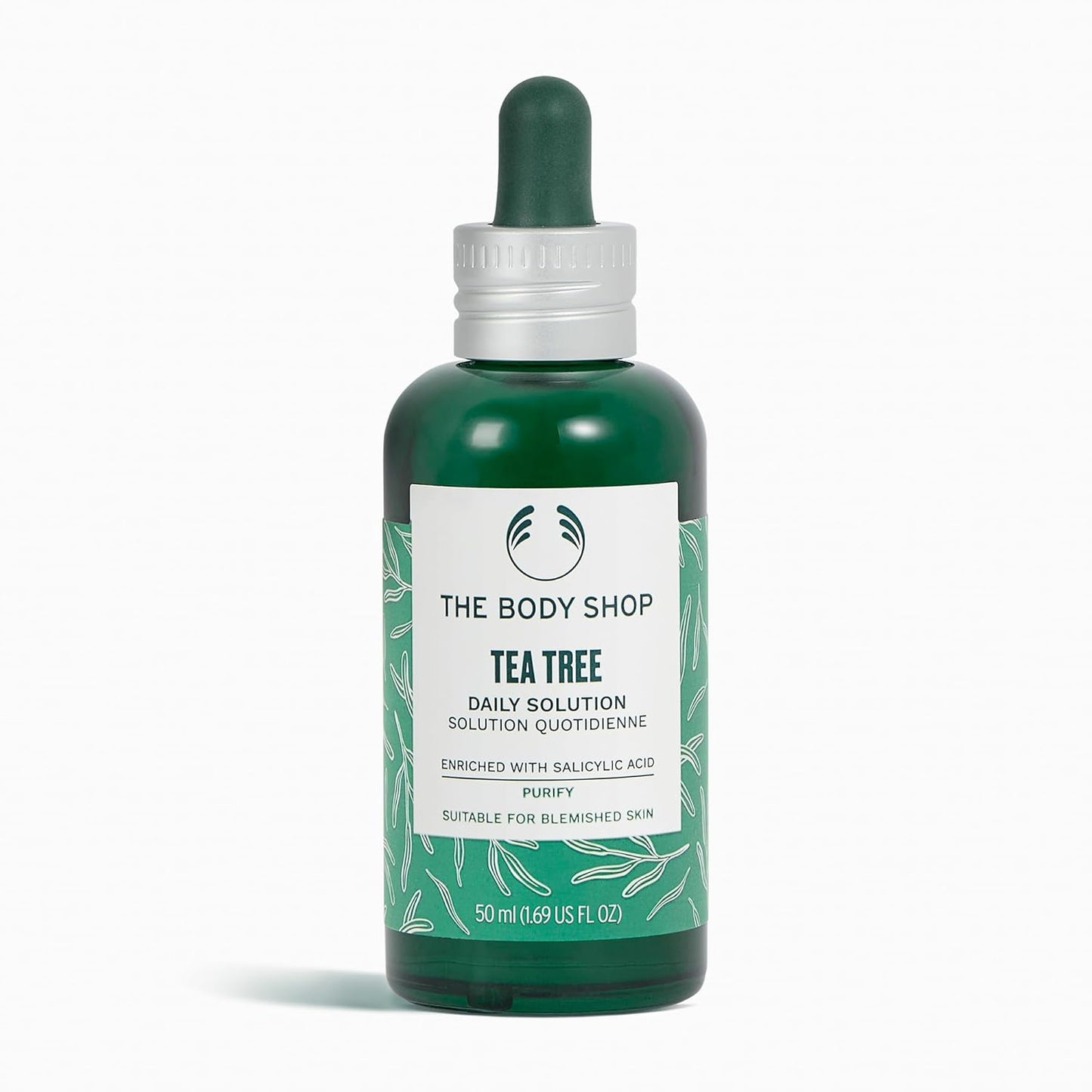 The Body Shop Tea Tree Daily Solution Serum - Purifying - for Oily, Blemished Skin - 1.69 Fl Oz
