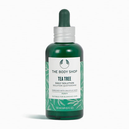 The Body Shop Tea Tree Daily Solution Serum - Purifying - for Oily, Blemished Skin - 1.69 Fl Oz