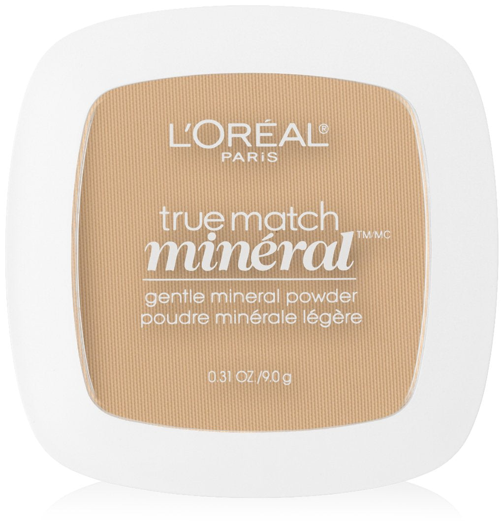 L’Oréal Paris True Match Mineral Pressed Powder, Nude Beige, 0.31 Ounce