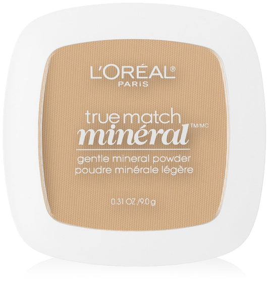 L’Oréal Paris True Match Mineral Pressed Powder, Nude Beige, 0.31 Ounce