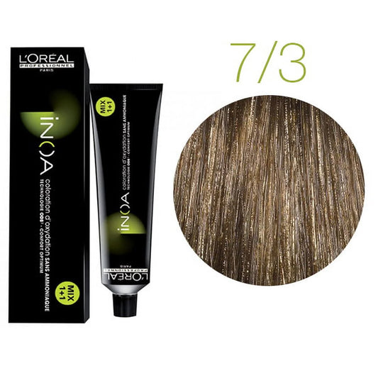 Inoa Ammonia Free Permanent Hair Color 7.3/7G 2.1 Oz