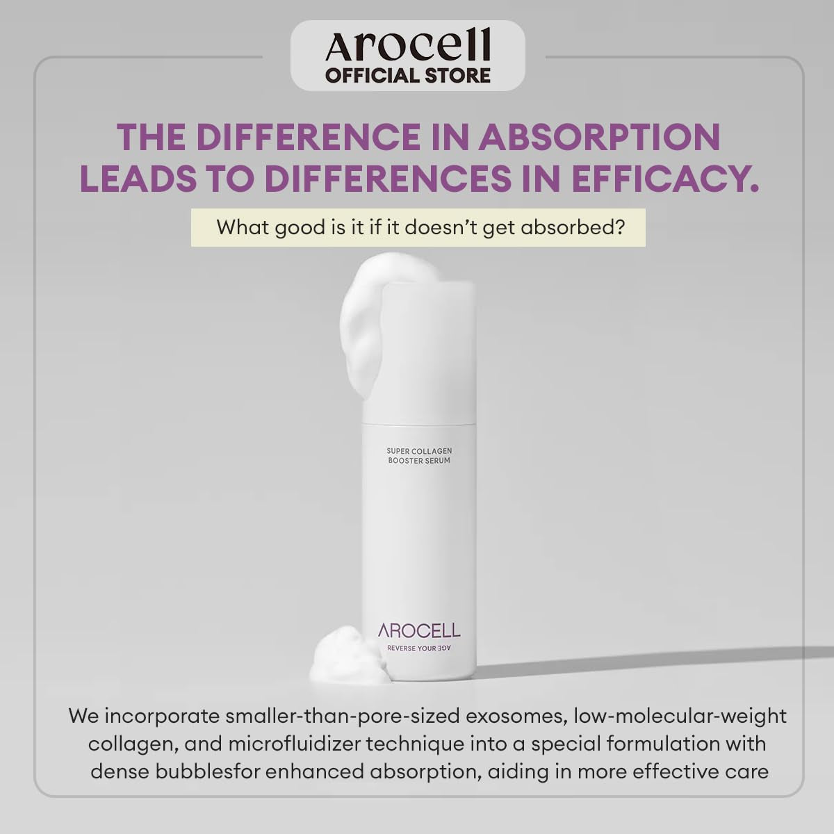 Boost Your Glow with AROCELL Super Collagen Bubble Serum! ✨💧 Perfect for Volume, Elasticity, and Hydration! #KBeauty #SkincareEssentials