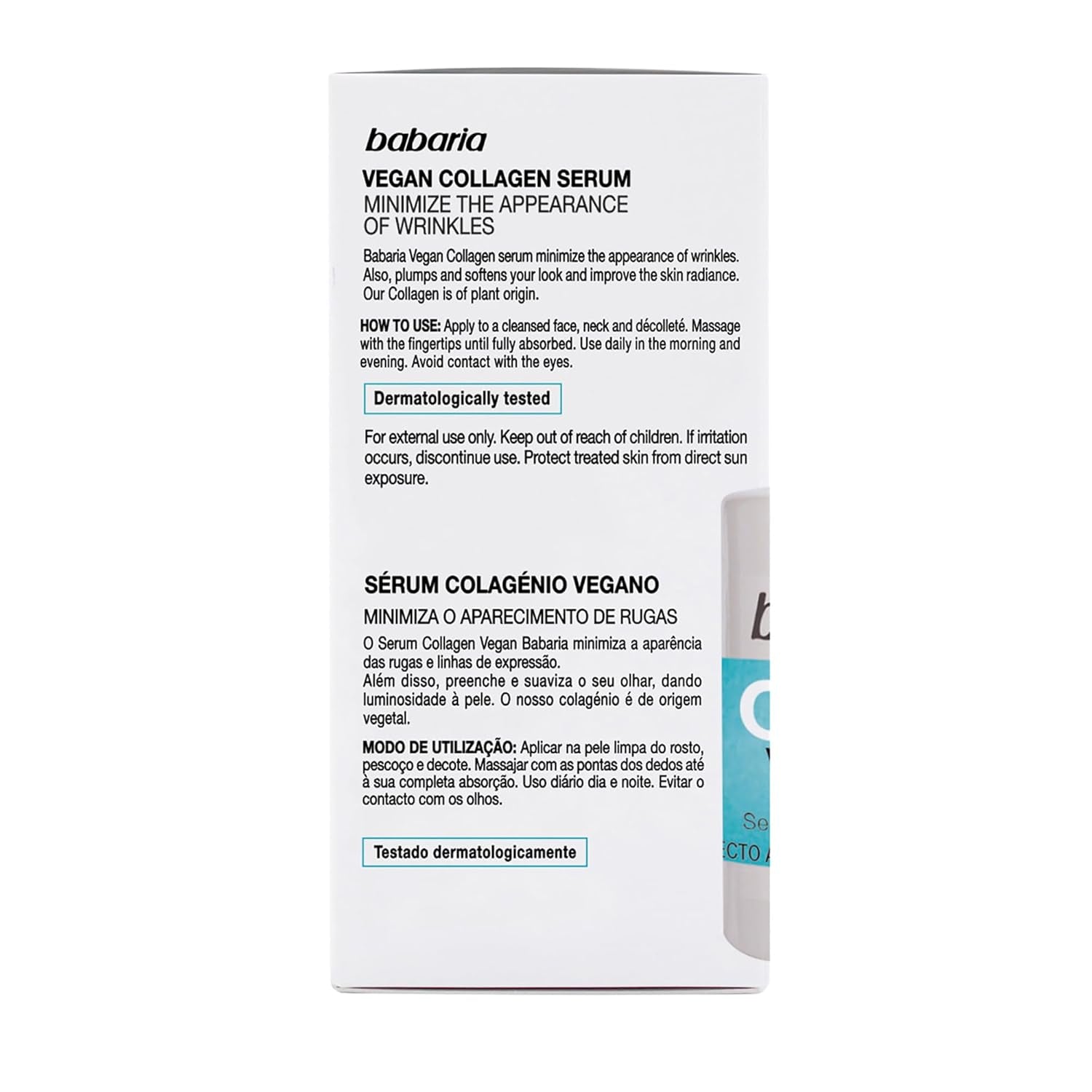 Babaria Vegan Collagen Serum: Enhance Skin Elasticity and Firmness for a Radiant, Youthful Appearance
