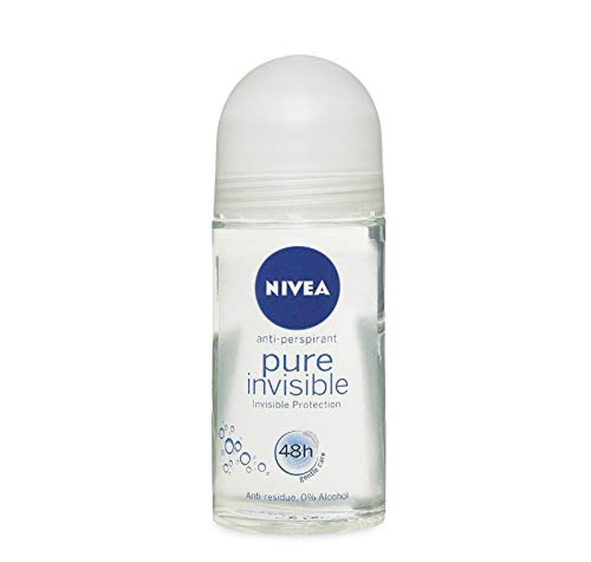 NIVEA Women "Pure Invisible" Deo Roll-On, Anti-Perspirant - 6Er Pack (6 X 50Ml)