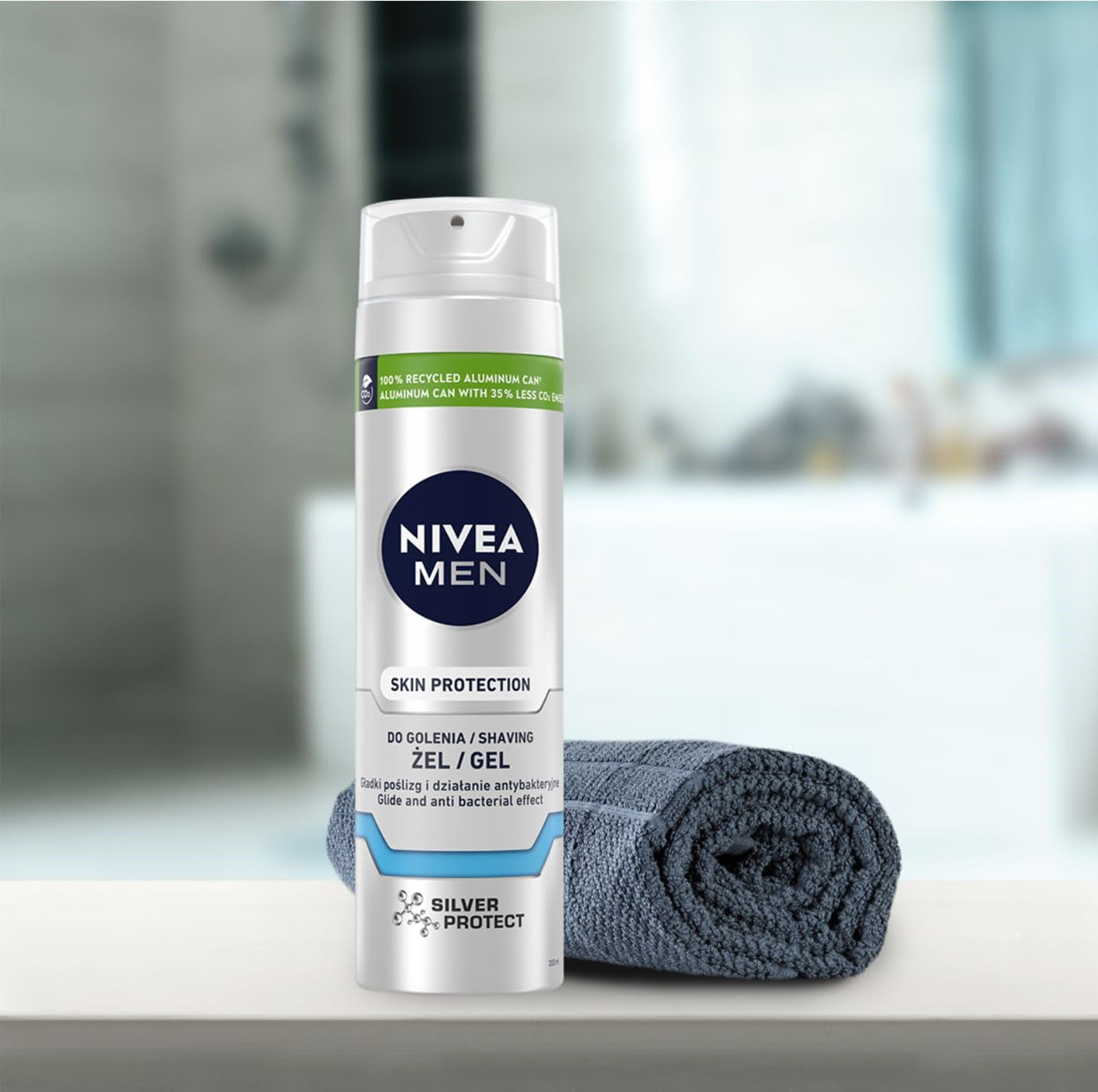 NIVEA NIVEA MEN Rasiergel Silver Protect 200 Ml