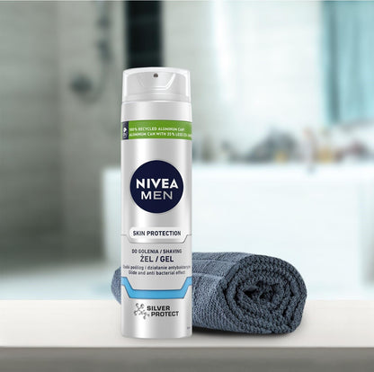 NIVEA NIVEA MEN Rasiergel Silver Protect 200 Ml