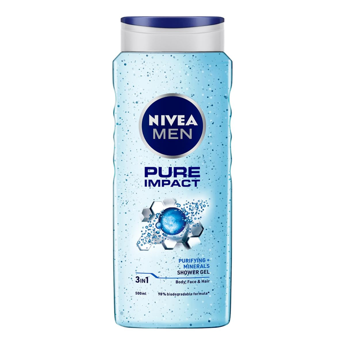 Nivea Pure Impact Shower Gel, 500Ml