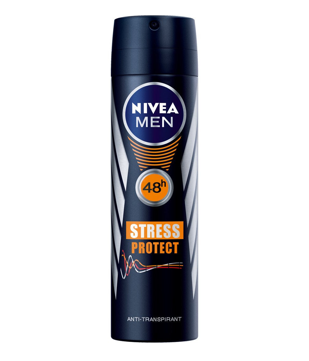 3 X NIVEA Men Deospray "Stress Protect" Anti-Perspirant - 150 Ml
