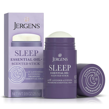 Jergens Sleep Stick Restful Blend Essential Oil Balm, Aromatherapy with Lavender & Evening Primrose Essential Oil, 0.9 Oz