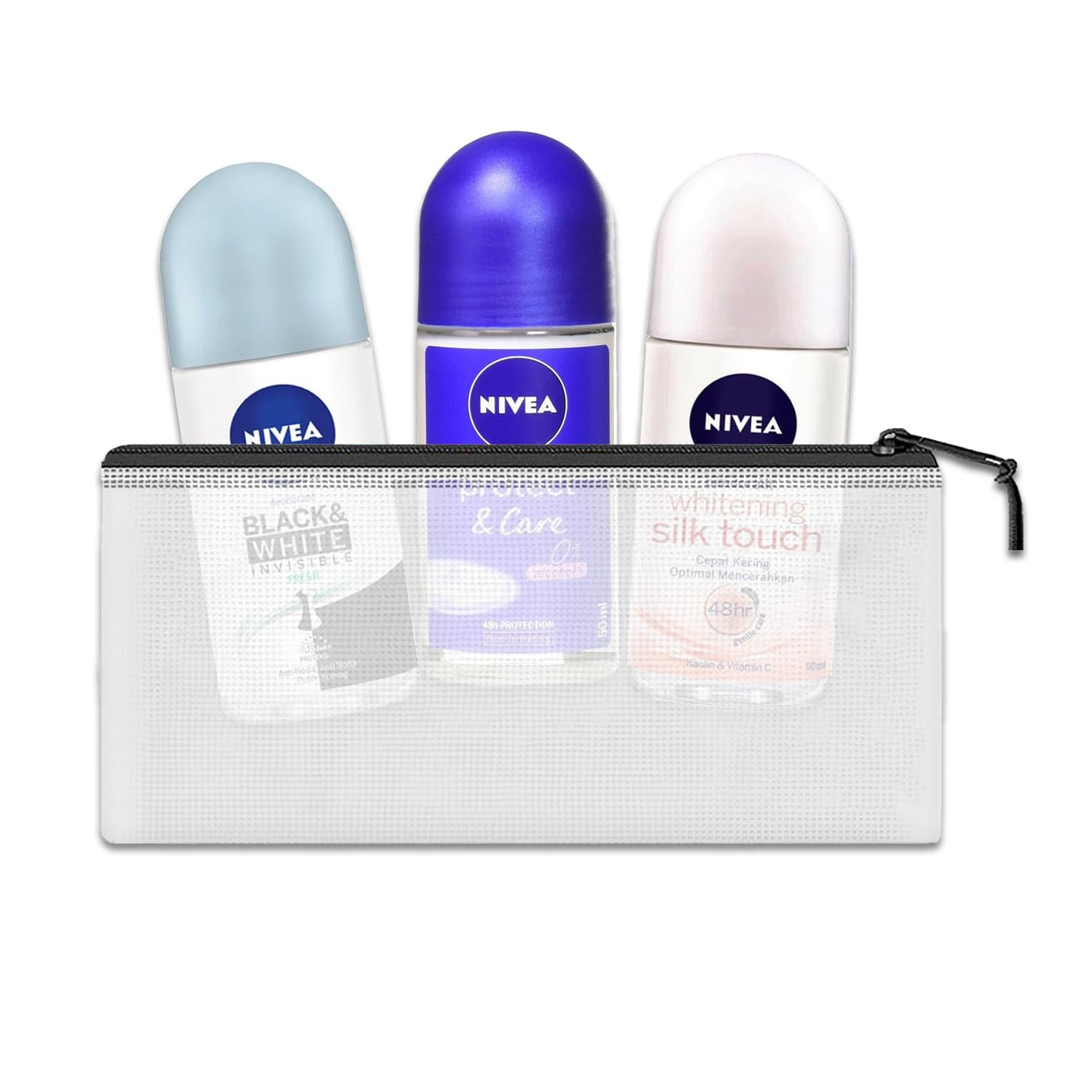 Nivea Women'S New Deodorant Roll-On Bundle - Includes 3 Variety Packs of Nivea Women'S Deodorant Roll-Ons and More | New Women'S Deodorant and Antiperspirant Roll-On Pack of 3