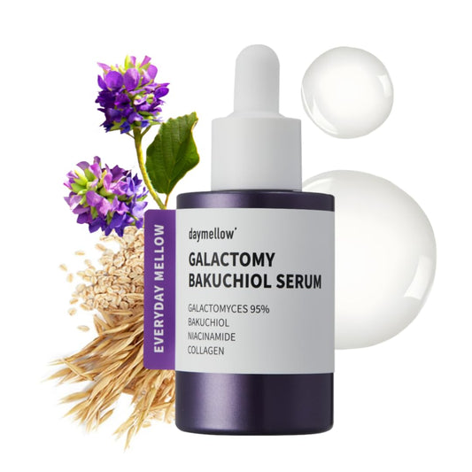 Glow Up with Daymellow's Galactomy Bakuchiol Serum! 🌟✨ Perfect for sensitive skin, this anti-aging elixir combines retinol, niacinamide, and collagen for a youthful radiance. #KBeauty #SkincareRoutine #AntiAging