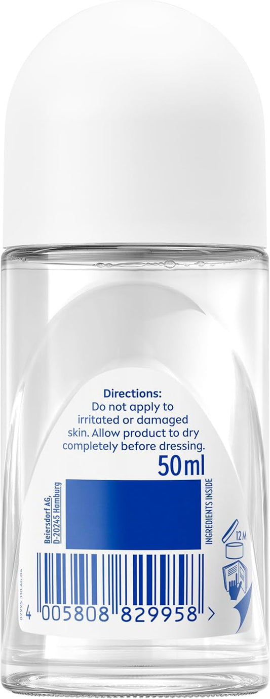 Nivea Pure Invisible 48H Antiperspirant Roll-On Deodorant 50Ml 1.7 Oz