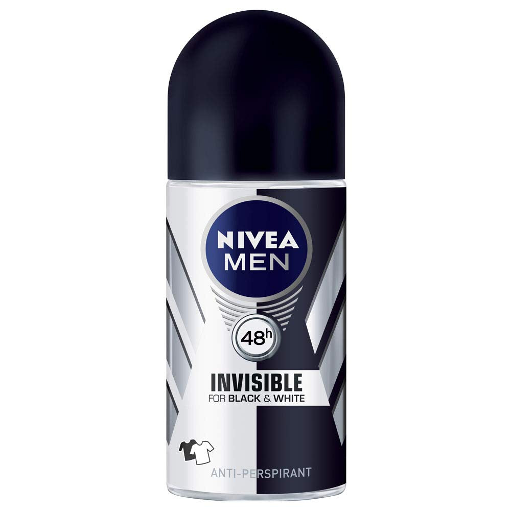 Nivea Men Invisible Black & White Anti-Transpirant Roll-On 50 Ml