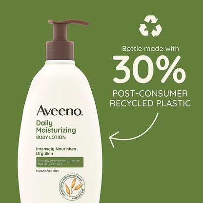 Daily Moisturizing Body Lotion with Soothing Oat and Rich Emollients, Fragrance-