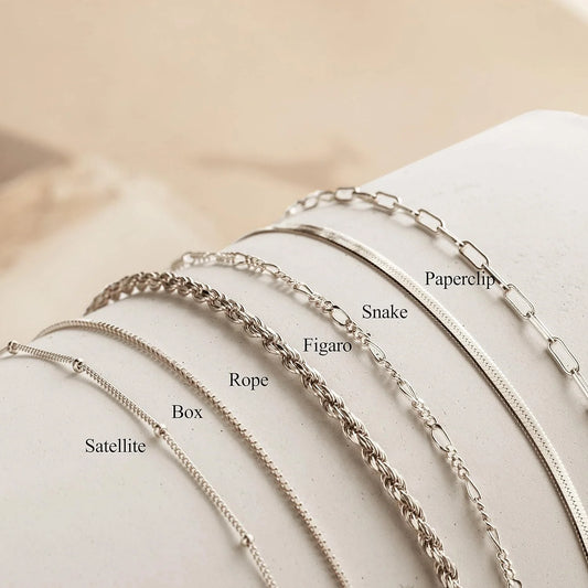 Dainty Silver Bracelets for Women Trendy, 925 Sterling Silver Jewelry Set for Women Bracelets for Women Paperclip Box Herringbone Figaro Rope Chain Bracelet Fashion Pack Gifts for Women Girls