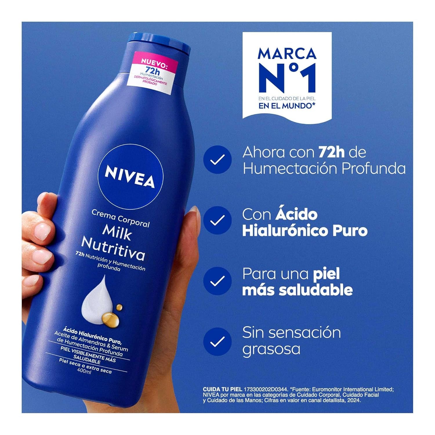 NIVEA Body Milk Nourishing 400 Ml.
