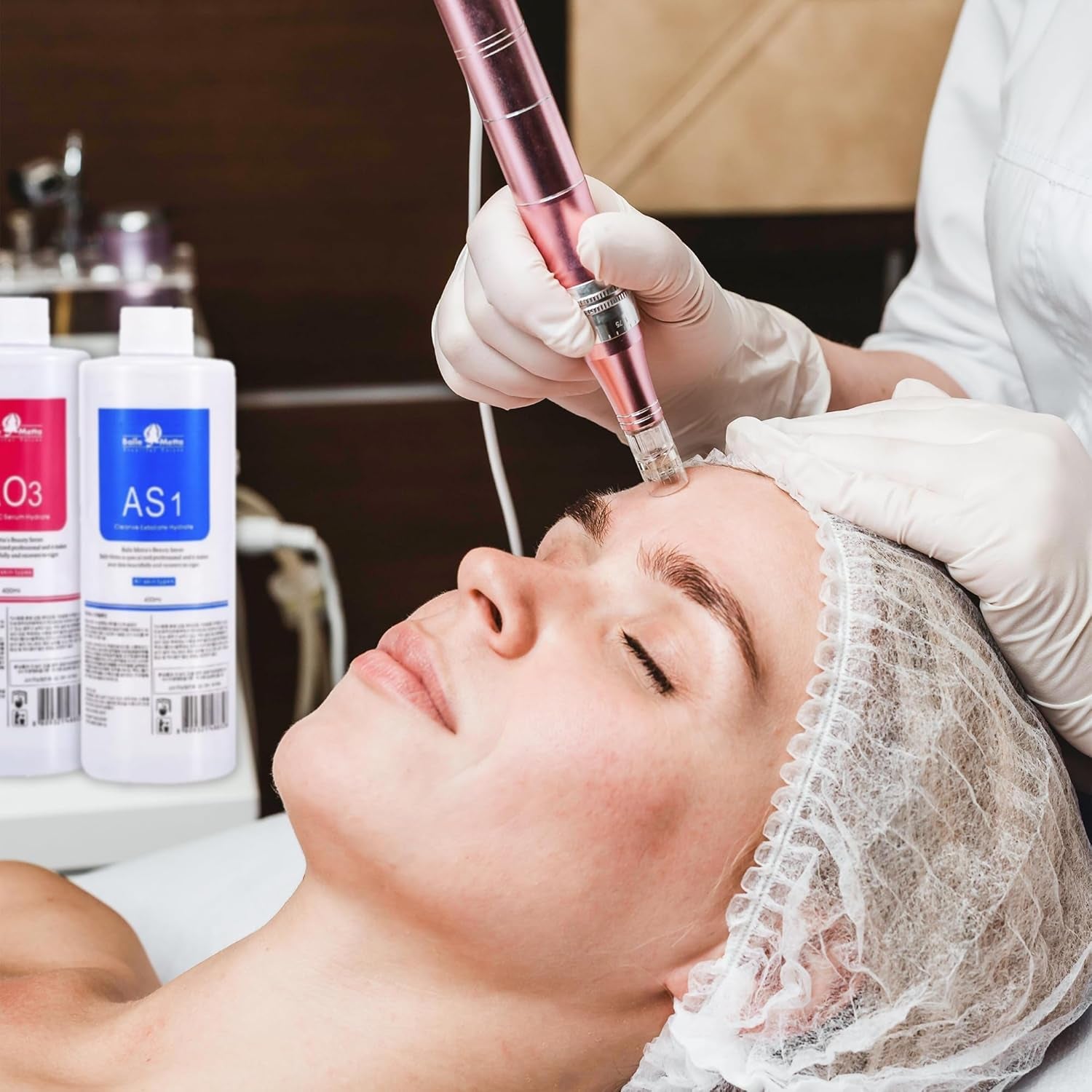 Hydrate Face Solution AO3 for Facial Machine Professional, AS1 SA2 AO3 Aqua Peeling Solution Hydrate Serums for Facial Cleansing, Face Skin Care, Hydrating, Exfoliate (400Ml/3Pcs)