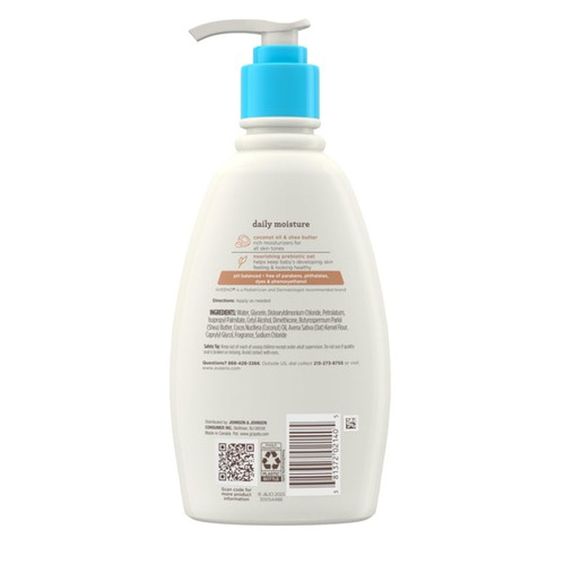 Aveeno Baby Daily Moisturizing Cream with Oat Coconut Oil 12 Fl Oz