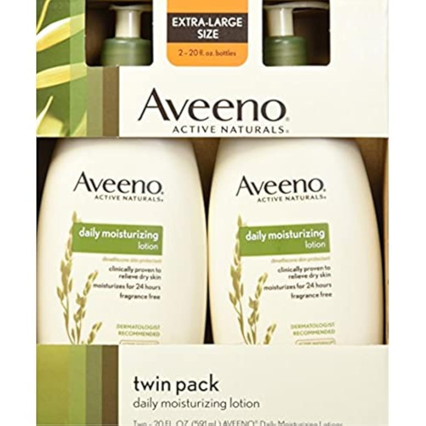 Aveeno Daily Moisturizing Body Lotion for Dry Skin with Prebiotic Oat, Fragrance & Paraben Free, Non-Greasy, Non-Comedogenic, for Sensitive Skin & 72-Hour Moisturizer 18 Fl Oz