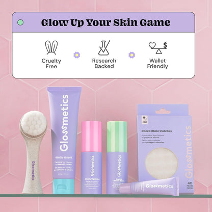 Glossmetics Peptide Glazed Face Serum for Women - Hydrating, Pore Tightening, Illuminating 5% Niacinamide Serum for Face with Hyaluronic Acid Serums for Skin Care