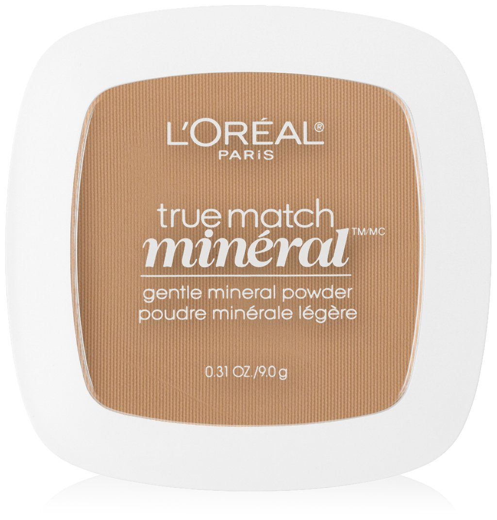 L’Oréal Paris True Match Mineral Pressed Powder, Nude Beige, 0.31 Ounce