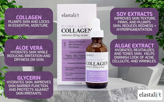 Elastalift Collagen Serum: Enhance Skin Firmness, Lift, and Hydration for a Youthful Appearance