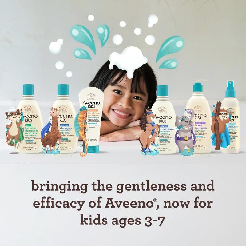Kids Gentle Face and Body Wash for Sensitive Skin, 18 Fl Oz