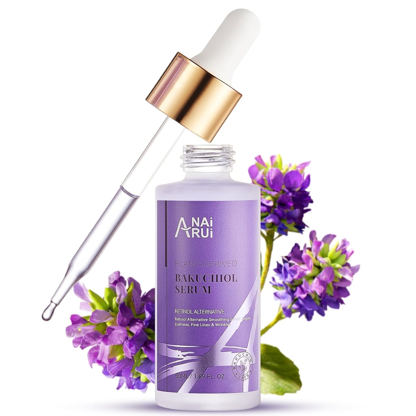 Glow Up with ANAI RUI Bakuchiol Face Serum 🌟 Your Retinol Alternative for Smoother, Youthful Skin! 💧✨ #Skincare #AntiAging #SensitiveSkin
