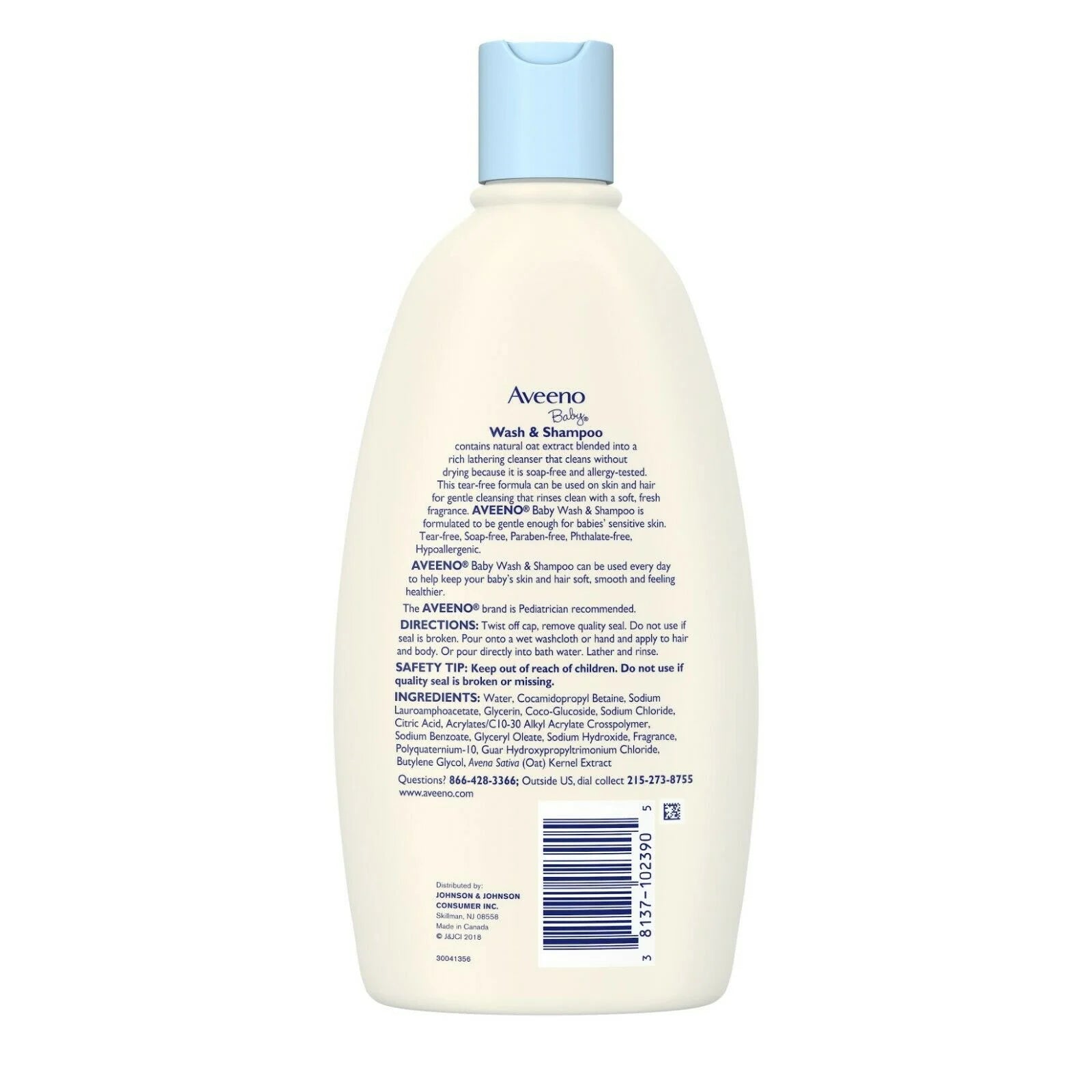 Baby Wash & Shampoo, Lightly Scented, 18 Oz (Pack of 2)