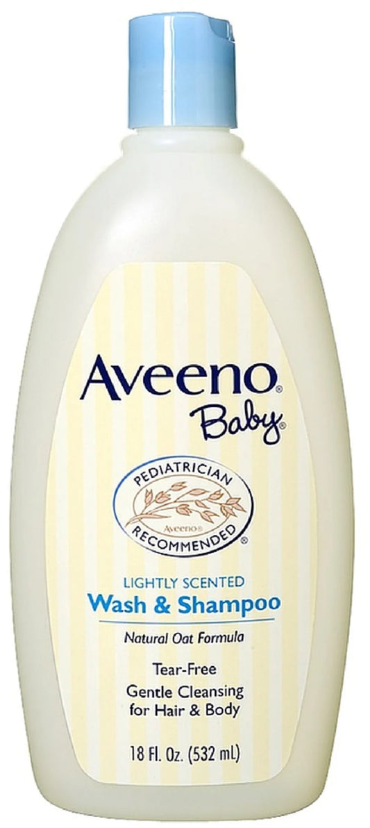 Baby Wash & Shampoo, Lightly Scented 18 Oz (Pack of 4)