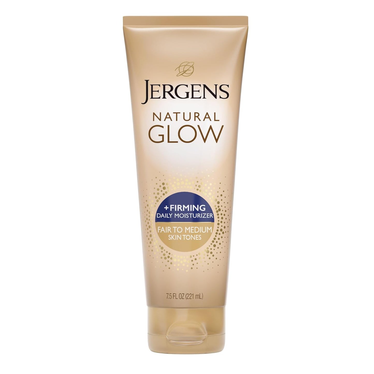 Jergens Natural Glow +Firming Self Tanner Body Lotion, Medium to Deep Skin Tone, Sunless Tanning Moisturizer with Collagen and Elastin, Helps to Visibly Reduce Cellulite, 7.5 Oz, Pack of 2