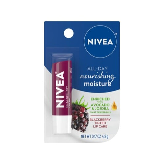 Nivea Blackberry Tinted Lip Care, 0.17 Oz - Pack of 6