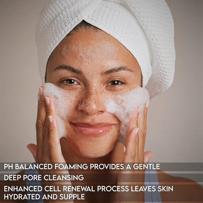 Shir-Radiance Corrective RX Deep Foaming Cleansing Face Wash for Balanced Skin PH, Skin Brighting, Deep Pore Cleansing for Normal to Dry Skin (200Ml)