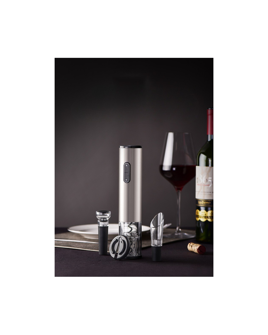 Automatic Rechargeable Electric Wine Opener Set