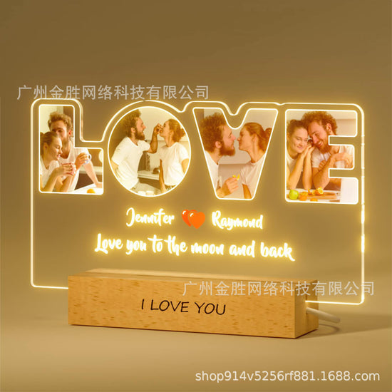 Personalized 3D Photo Night Light Gift